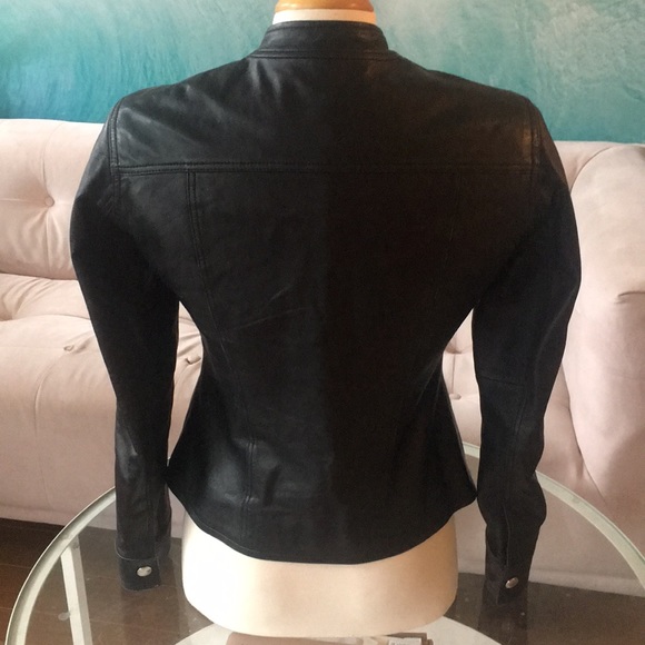 ANNE KLEIN Genuine Leather Jacket - Picture 4 of 11